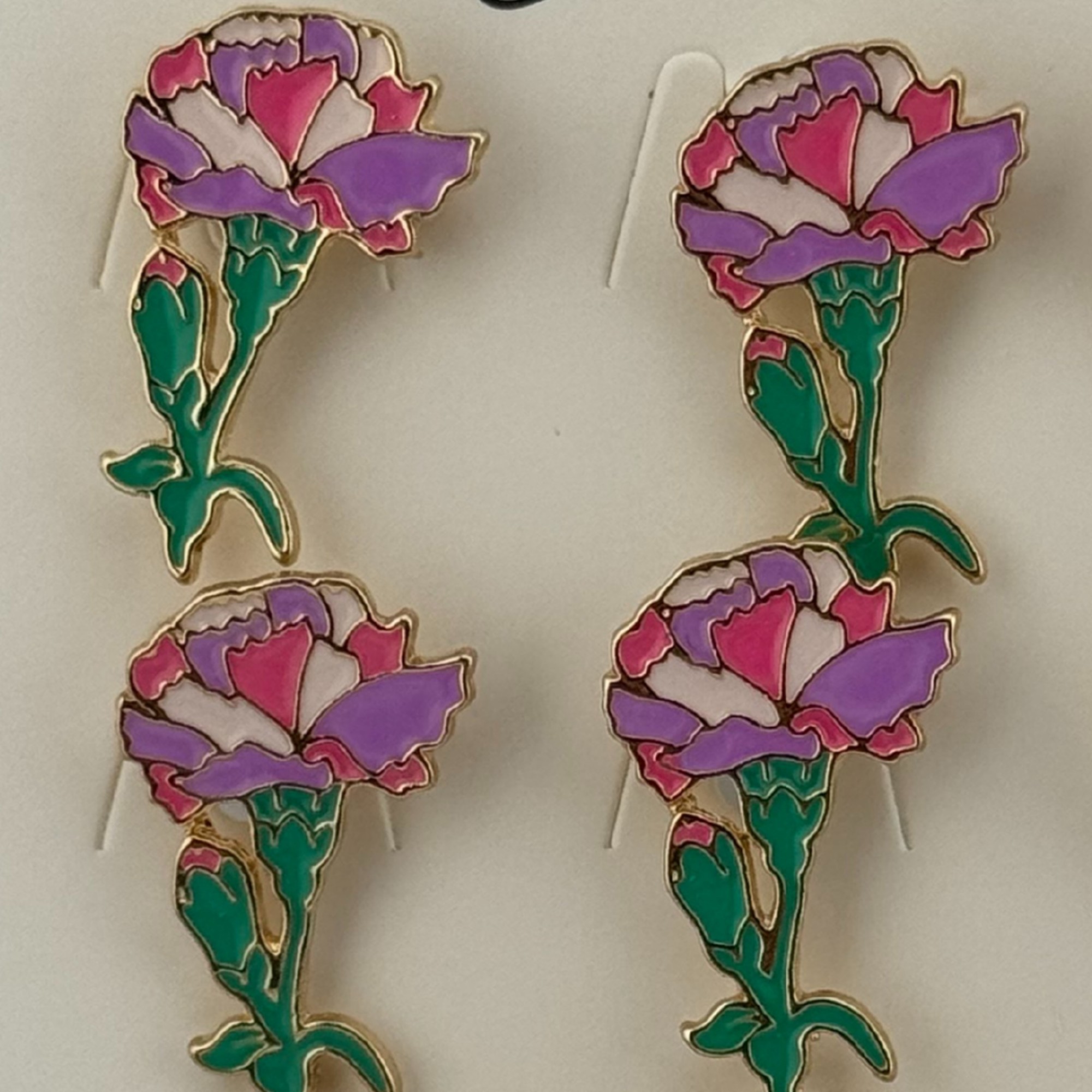 Set 12 Brose Martisor Primavara, Jolie, Model Garoafe Roz