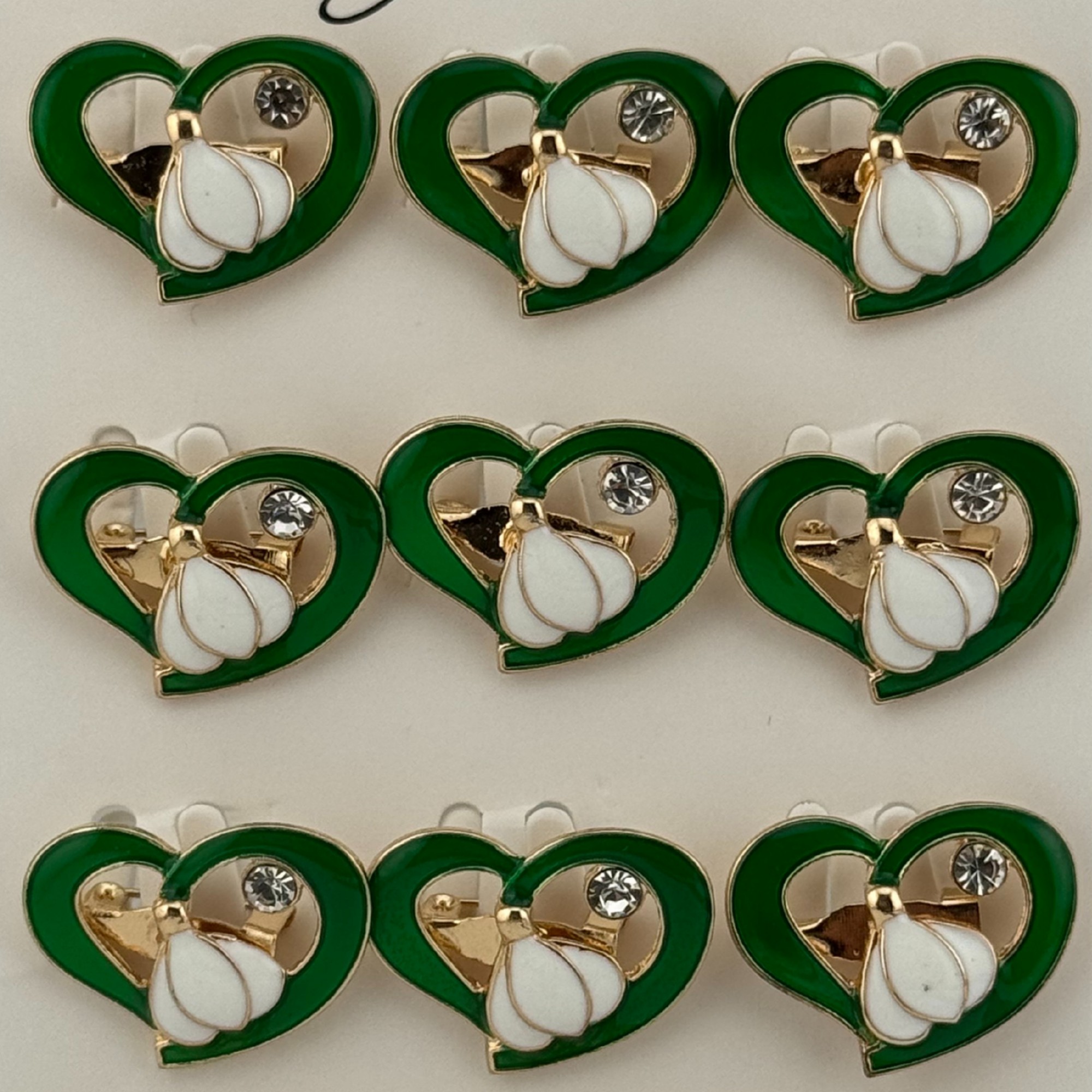 Set 12 Brose Martisor Primavara, Jolie, Model Ghiocel in Inima