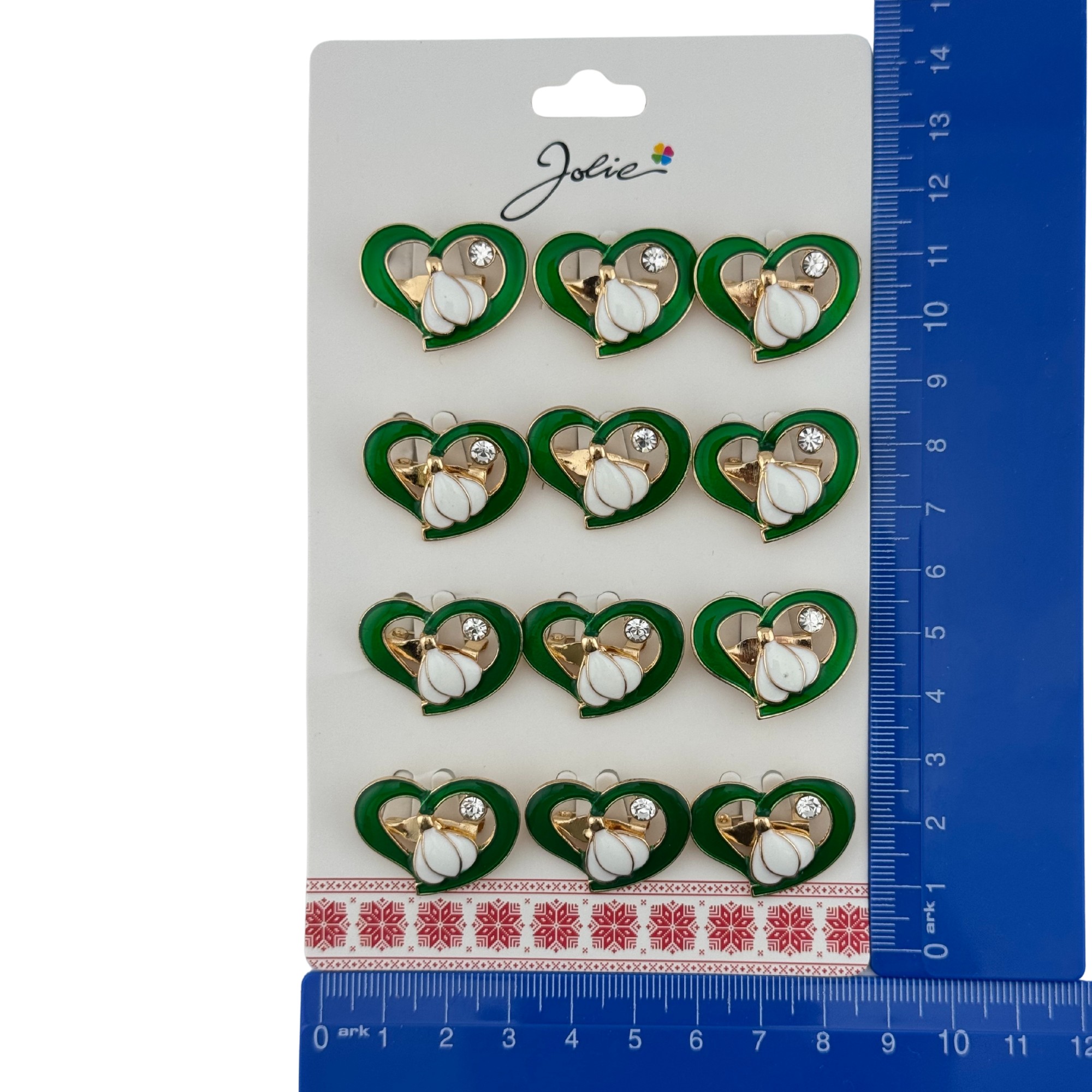 Set 12 Brose Martisor Primavara, Jolie, Model Ghiocel in Inima