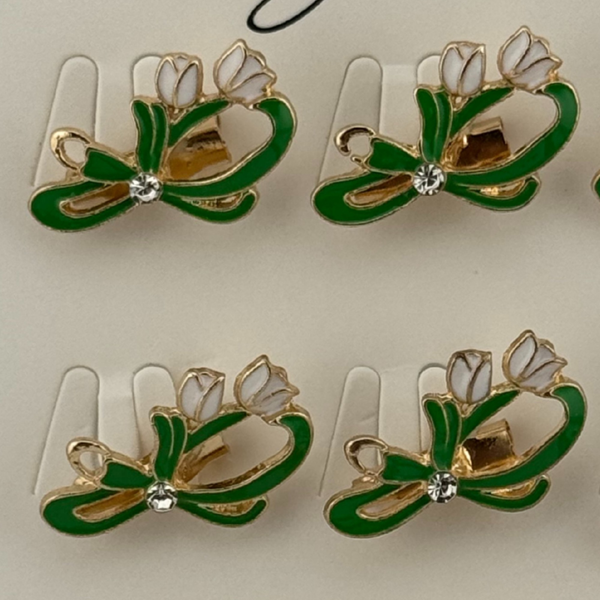 Set 12 Brose Martisor Primavara, Jolie, Model Ghiocel cu Piatra