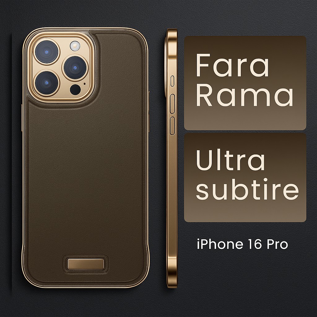 Husa pentru iPhone 16 Pro Max, husa de protectie pentru telefon, Flippy, Design Modern fara margini, Subtire, din Piele PU, Desert Gold Husa pentru iPhone 16 Pro Max, husa de protectie pentru telefon, Flippy, Design Modern fara margini, Subtire, din Piele PU, Desert Gold