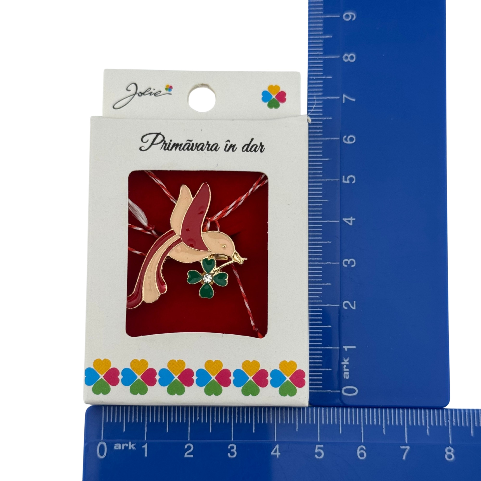 Martisor Brosa Mica in Cutie, Jolie, Dimensiune Brosa 2.5-3cm, Material Metal, Model Randunica