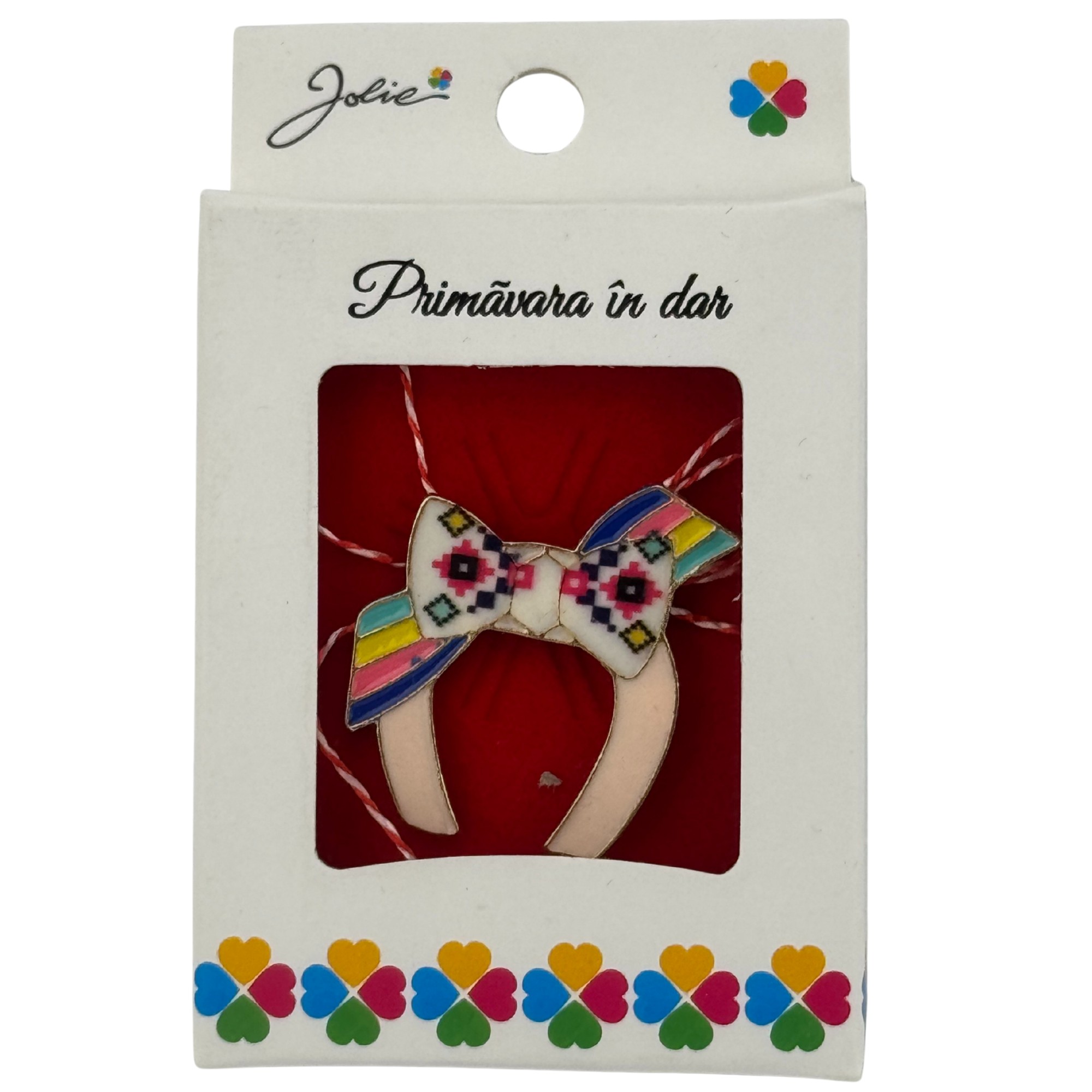Martisor Brosa Mica in Cutie, Jolie, Dimensiune Brosa 2.5-3cm, Material Metal, Model Potcoava cu Funda