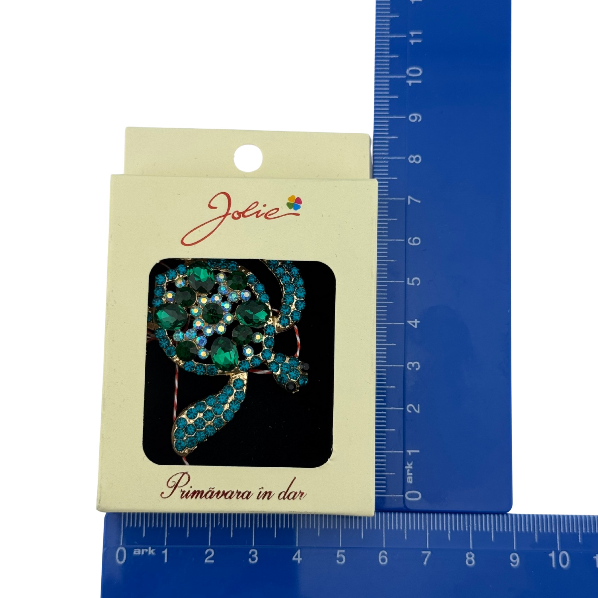 Martisor Brosa Medie, Jolie, Multicolora, Dimensiune Brosa 5 cm, Material Metal, Model Broasca Testoasa