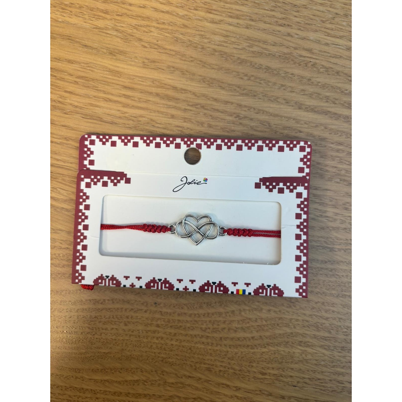 Martisor Bratara Impletita cu Pandantiv Metalic, Model 6