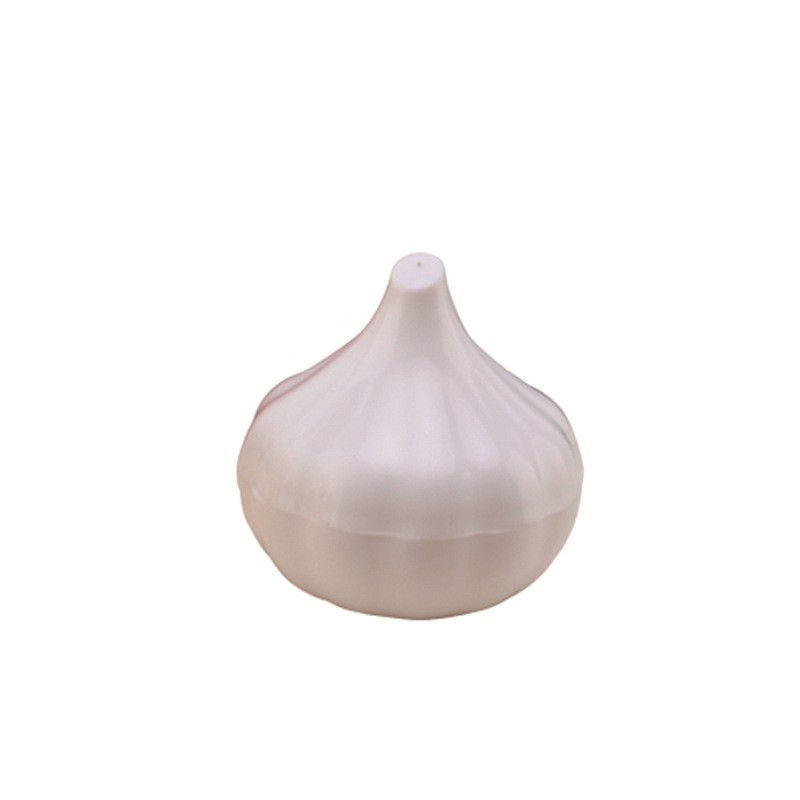 Cutie Alimentara, Flippy, Model Usturoi, din Plastic, 9 x 9 x 9 cm, 350 ml, Alb