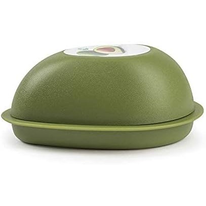 Cutie Alimentara, Flippy, Model Avocado, din Plastic, 12.5 x 12.5 x 5.4 cm, 500 ml, Verde Inchis