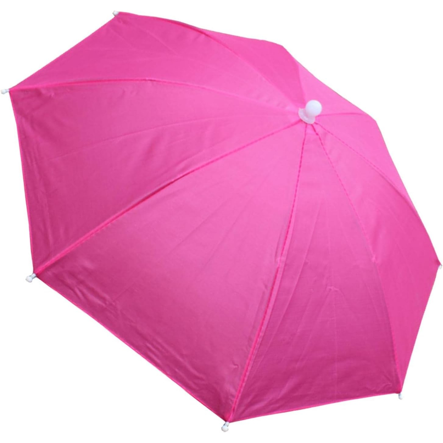 Umbrela de Cap, Flippy, Diametru 69 cm, Snur Reglabil de Cap, Protectie UV/Ploaie, Roz