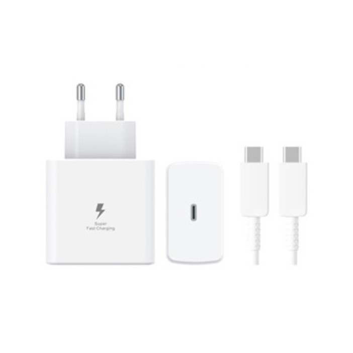Incarcator Super Fast Charge, Flippy, Adaptor Fast Charge 45W, 5A, PD 3.0, Cablu 1m, Incarcator Fast Charge USB Type-C, Alb