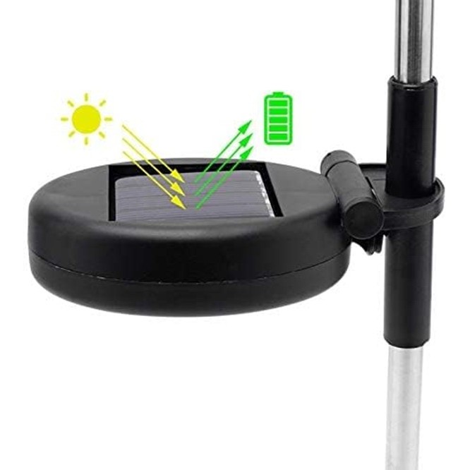 Lampa Solara, Flippy, Decor Gradina, Model Fireworks/Artificii, din Sarma de Cupru, 120 LED-uri, 55W, 90 cm, Alb Cald