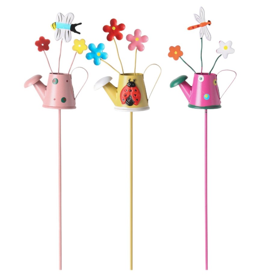 Decoratiune de gradina din metal, Flippy, Model stropitoare, diverse modele, dimensiune aprox 40 cm inaltime, multicolor