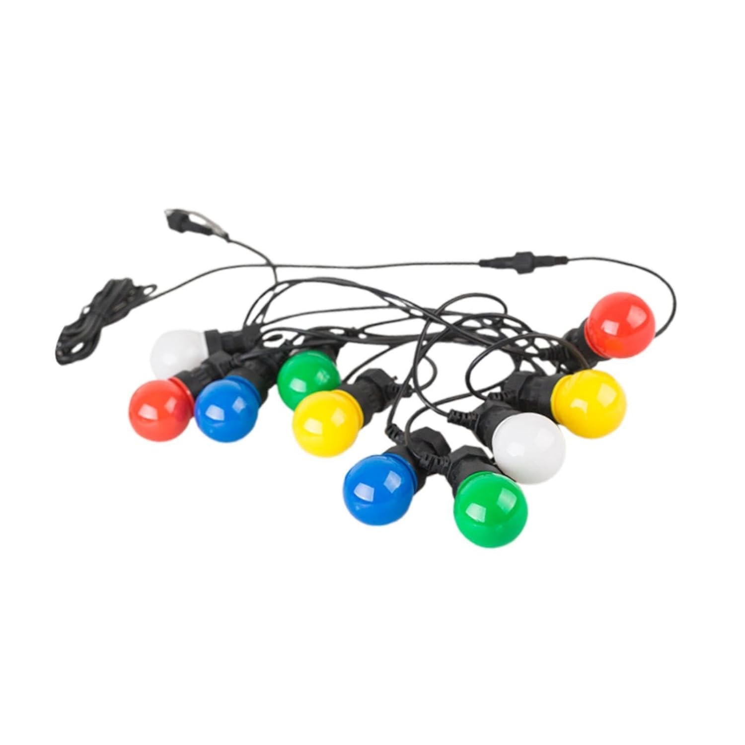 Ghirlanda Luminoasa, Flippy, fara Transformator, 10 m, 20 LED-uri Model Bulb, Interconectabila, IP65, Multicolor