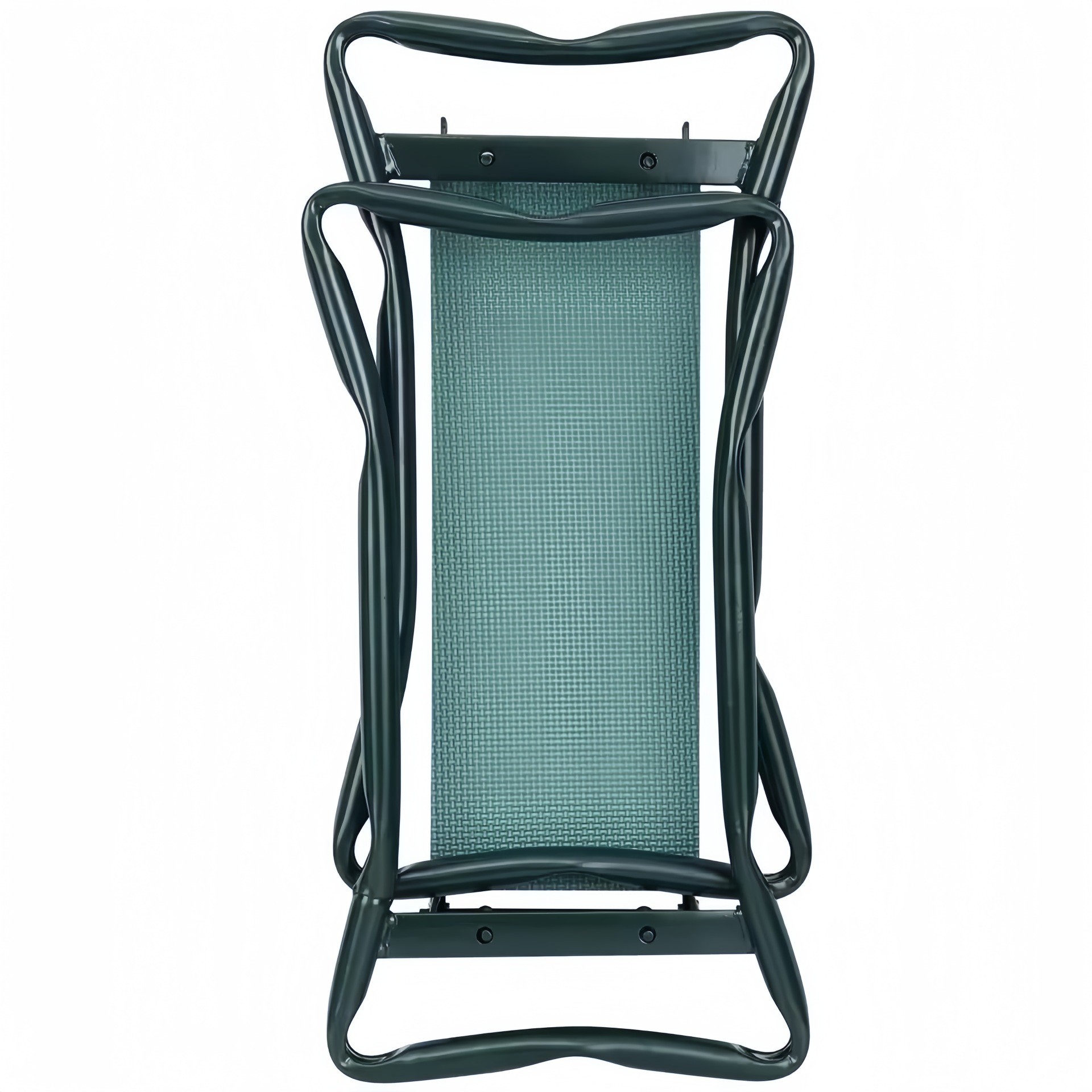 Scaun Multifunctional pentru Gradinarit, Flippy, Inaltime Reglabila, Geanta Laterala pentru unelte, 60 x 49 x 27 cm, Pliabil, Verde