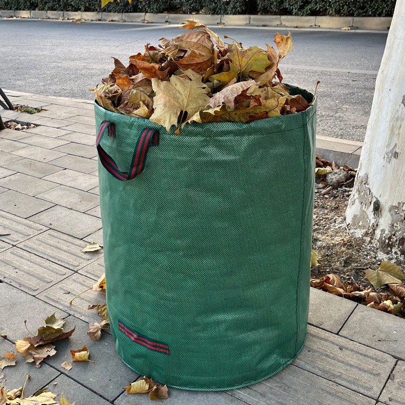 Sac de Colectare a Frunzelor, Flippy, Cos Sac pentru Gradina, Sac de Depozitare a Frunzelor, 45 x 76 cm, 120 l, Verde