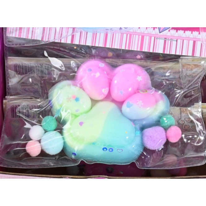 Jucarie Antistres Squishy, Flippy, Labuta de Pisica Squeeze Toys, cu Revenire Lenta, 7.5 cm, Model 270528, Multicolor