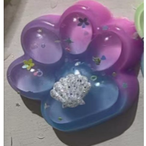 Jucarie Antistres Squishy, Flippy, Labuta de Pisica Squeeze Toys, cu Revenire Lenta, 7.5 cm, Model 270531, Multicolor