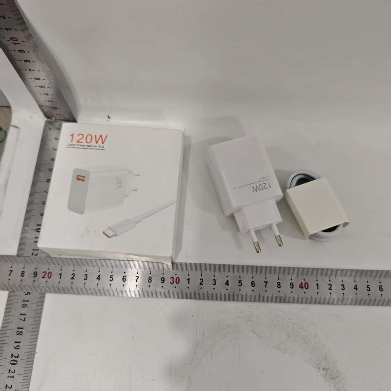 Incarcator Retea Super Charge pentru Telefon, Flippy, 120W Standard UE, Port USB-B cu Cablu TYPE-C de 1m Inclus, Alb