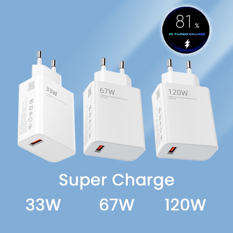 Incarcator Retea Super Charge pentru Telefon, Flippy, 120W Standard UE, Port USB-B cu Cablu TYPE-C de 1m Inclus, Alb