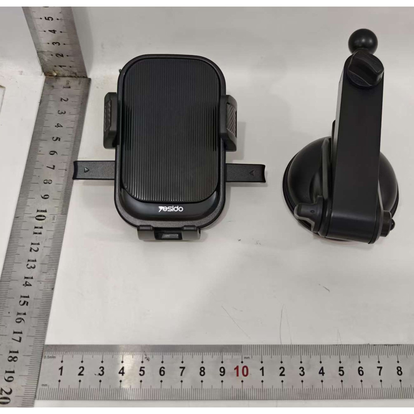 Suport Multifunctional pentru Telefon, Flippy, Car Holder, Suport Rotativ pentru Telefon cu Ventuza si Prindere pe Parbriz sauu Bord, 19 x 10 x 9 cm, Negru 