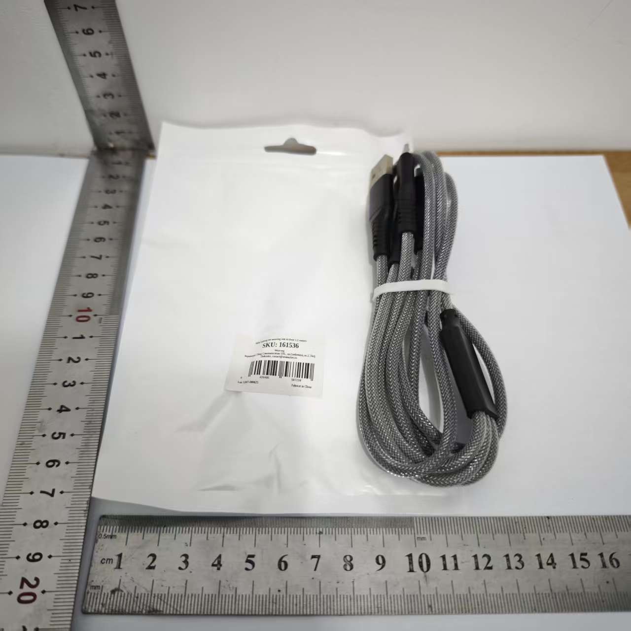 Cablu Multifunctional de Incarcare pentru Telefon 3in 1, Flippy, Cablu de incarcare rapida 66W, potrivit pentru Auto, Universal pentru Android si iOS, 1.2M, Negru
