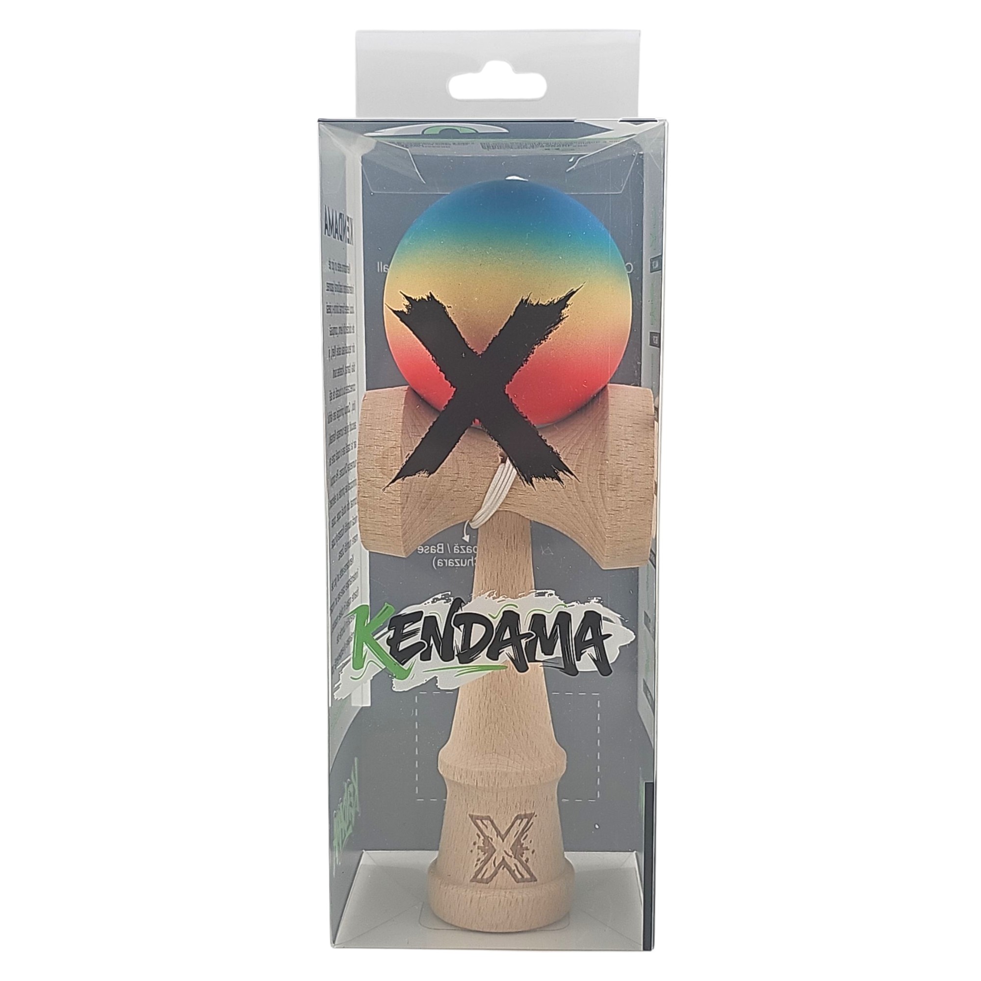 Kendama X Originala, Profesionala, Flippy, din Lemn, Rubber Grip, 18 cm, Rosu/Galben/Albastru Kendama X Originala, Profesionala, Flippy, din Lemn, Rubber Grip, 18 cm, Rosu/Galben/Albastru