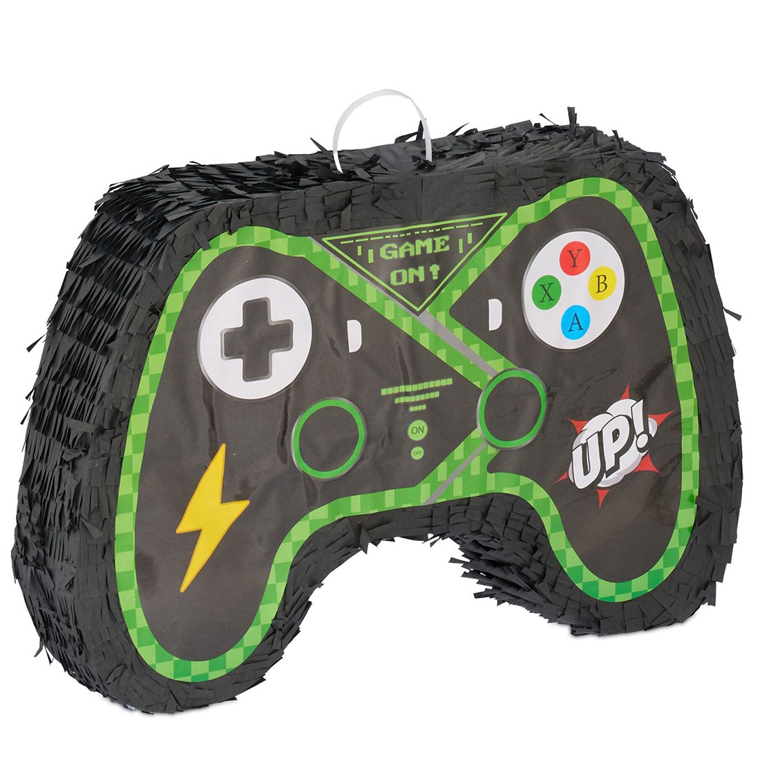 Pinata Controler Gamepad pentru Petrecere, Flippy, din Hartie si Carton, Pinata pentru Petreceri, 42 x 28 x 8 cm, Negru