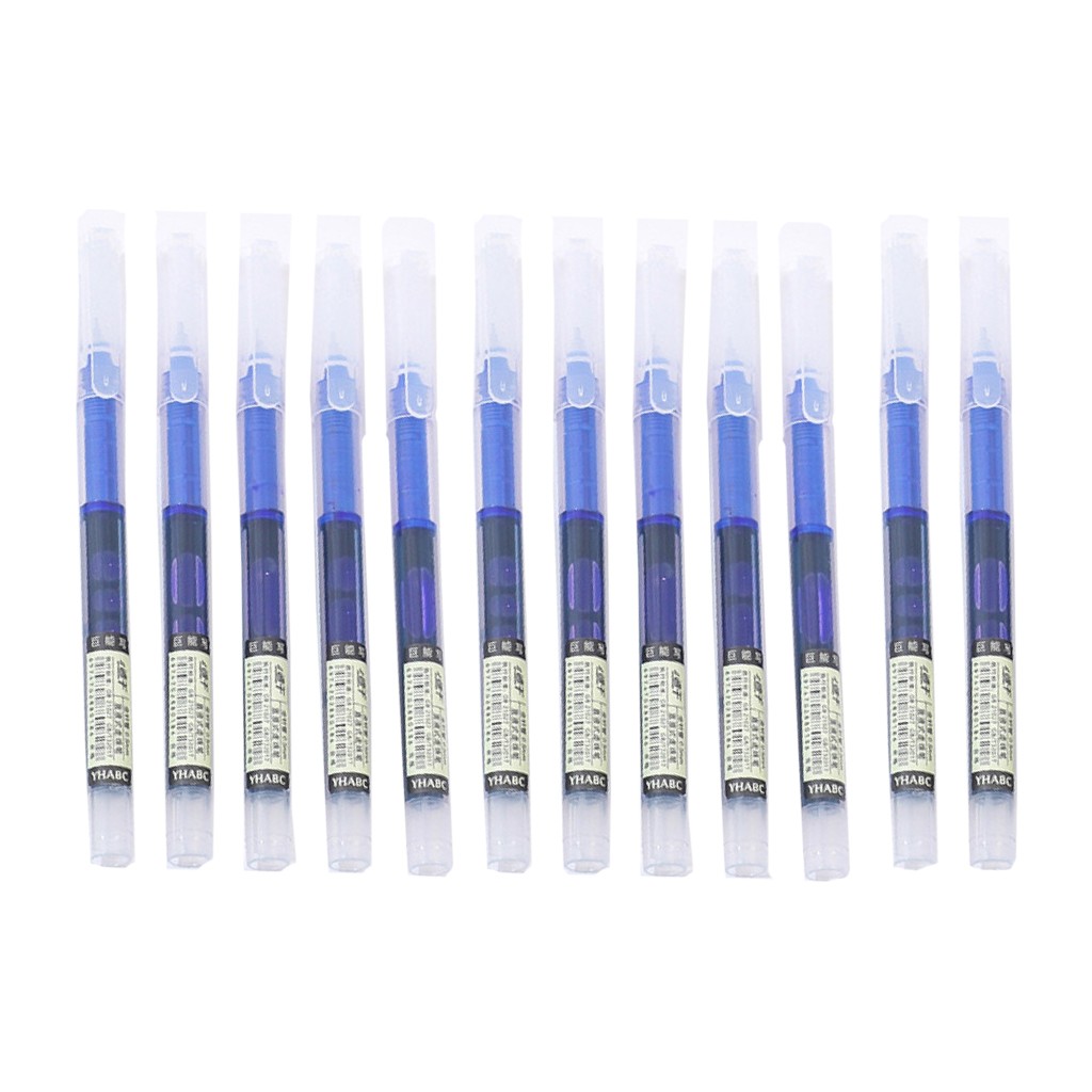 Set Pixuri Profesionale cu Bila, Flippy, pe Baza de Apa Set 12 bucati, Varf Ascutit de 0.5 mm, Pentru Scoala sau Birou, Albastru 
