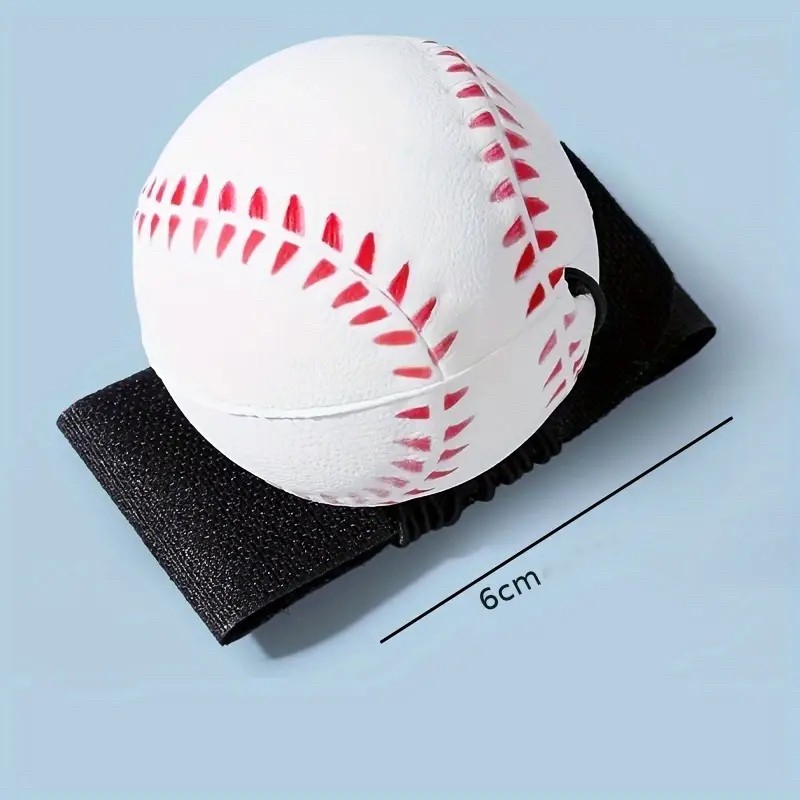 Minge Saltareata Hiperelastica, Flippy, Model Minge de Baseball cu Fixare de Mana, Space Moon Ball foarte Elastica, Antistress pentru Copii, Diametru 66 mm, Alb