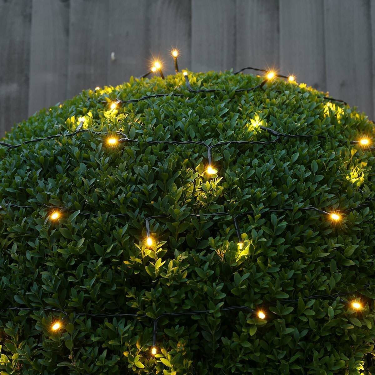 Instalatie Craciun Liniara, Flippy, de Exterior, IP65, cu Alimentator 1.5 m inclus, 10 metri, 100 LED, Alb Cald