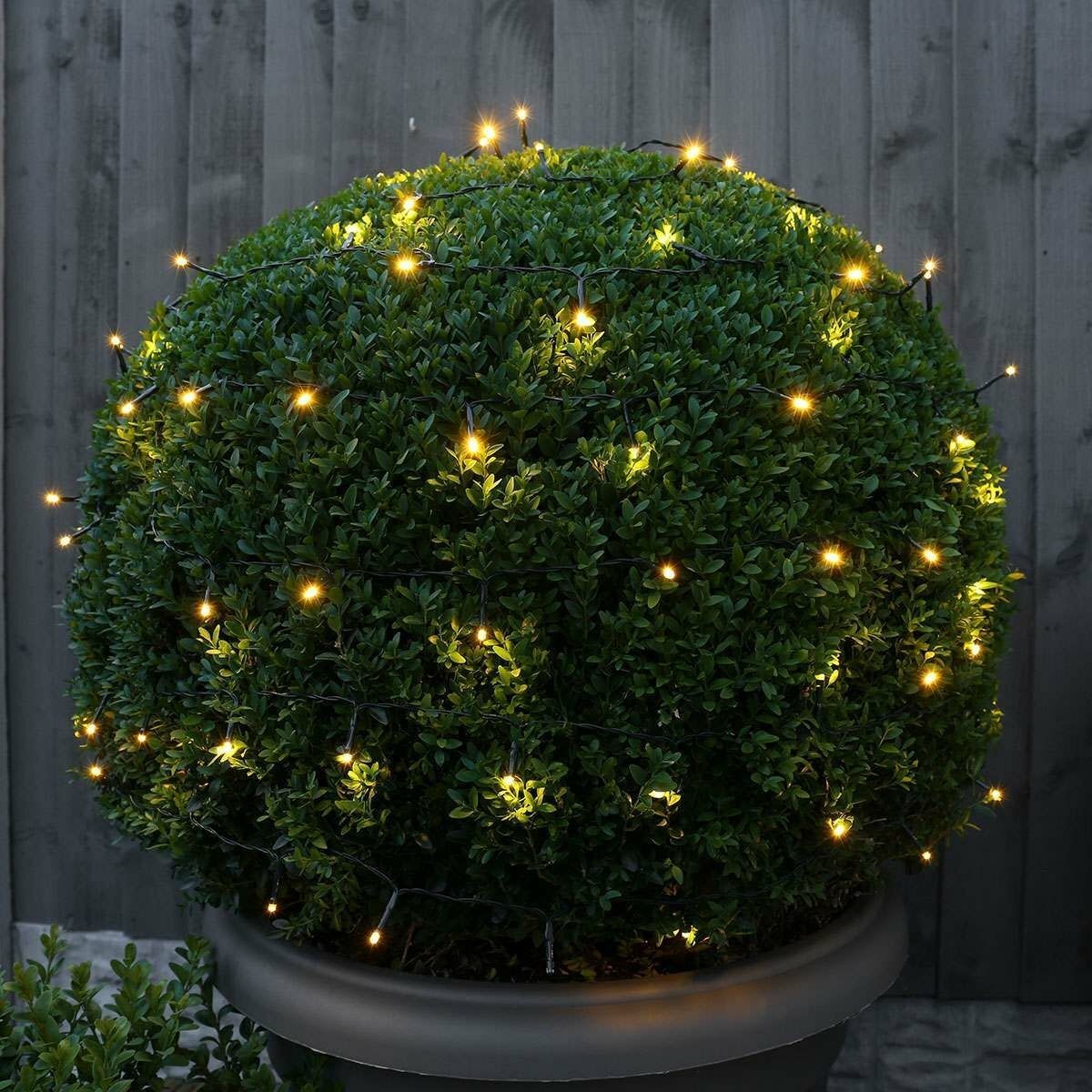 Instalatie Craciun Liniara, Flippy, de Exterior, IP65, cu Alimentator 1.5 m inclus, 10 metri, 100 LED, Alb Cald