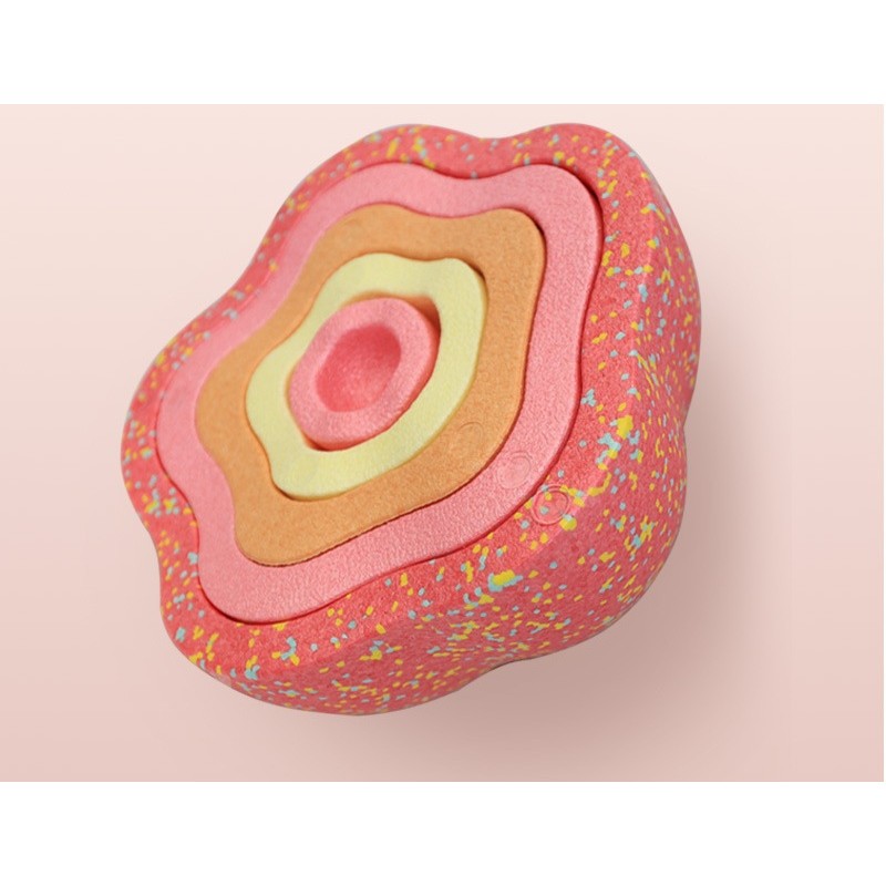 Jucarie Senzoriala de Echilibru, Flippy, Tip Stepping Stones, 5 Piese, din Spuma, pentru Miscare, Sarituri, Prindere, Diametru 28 cm, Model 1, Multicolor