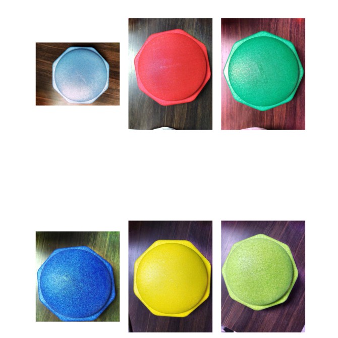 Jucarie de Echilibru, Flippy, Tip Stepping Stones, 6 Piese, din Spuma, pentru Miscare, Sarituri, Prindere, 28 x 28 x 50 cm, Model 5, Multicolor
