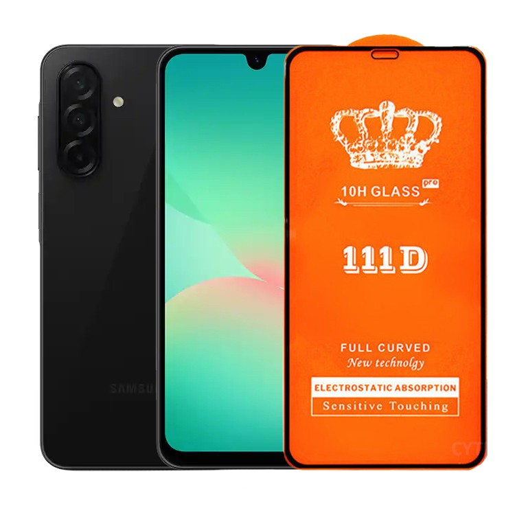 Folie Securizata pentru Samsung Galaxy A26, Flippy, Sticla de Protectie Compatibila cu Samsung Galaxy A26, Full Cover Series 111D, 10H GLASS, Margini Negre, Transparent