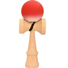 Jucărie Kendama interactivă, Flippy, din lemn, 18 cm, joc de îndemânare pentru copii și adulți, model gradient - roz și alb
