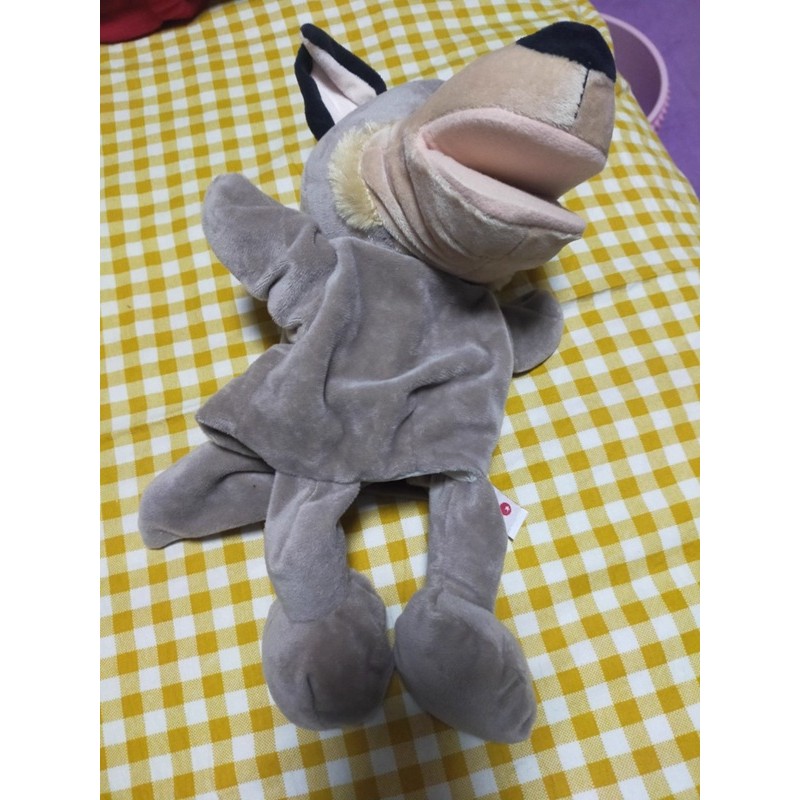 Papusa de Mana pentru Teatru de Papusi, Flippy, din Plus, 25 x 10 x 8 cm, Model Lup, Bej