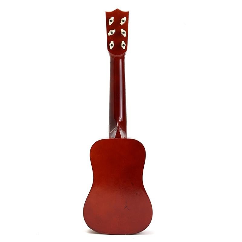 Chitara pentru Copii, Flippy, din Lemn si Plastic, pentru Incepatori, 53.4 x 17.5 x 5.8 cm, Maro Lucios