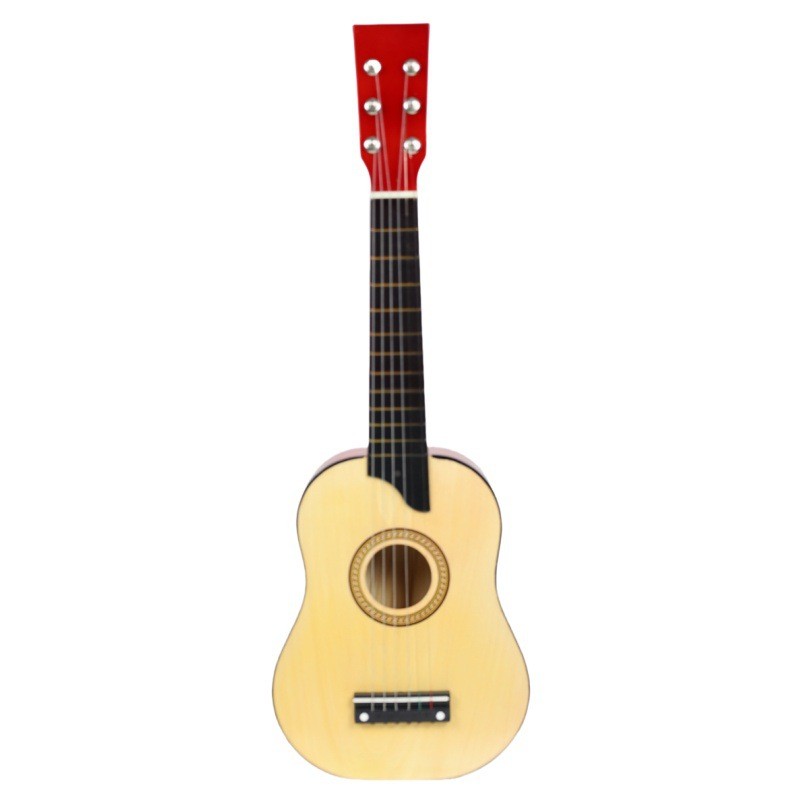 Chitara pentru Copii, Flippy, din Lemn si Plastic, pentru Incepatori, 63.5 x 22 x 5.8 cm, Bej