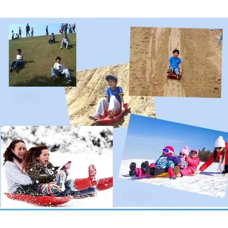 Sanie, Flippy, din Plastic, +3 Ani, 87 x 40 x 17.5 cm, cu Frana si Franghie, pentru Adulti si Copii, Albastru