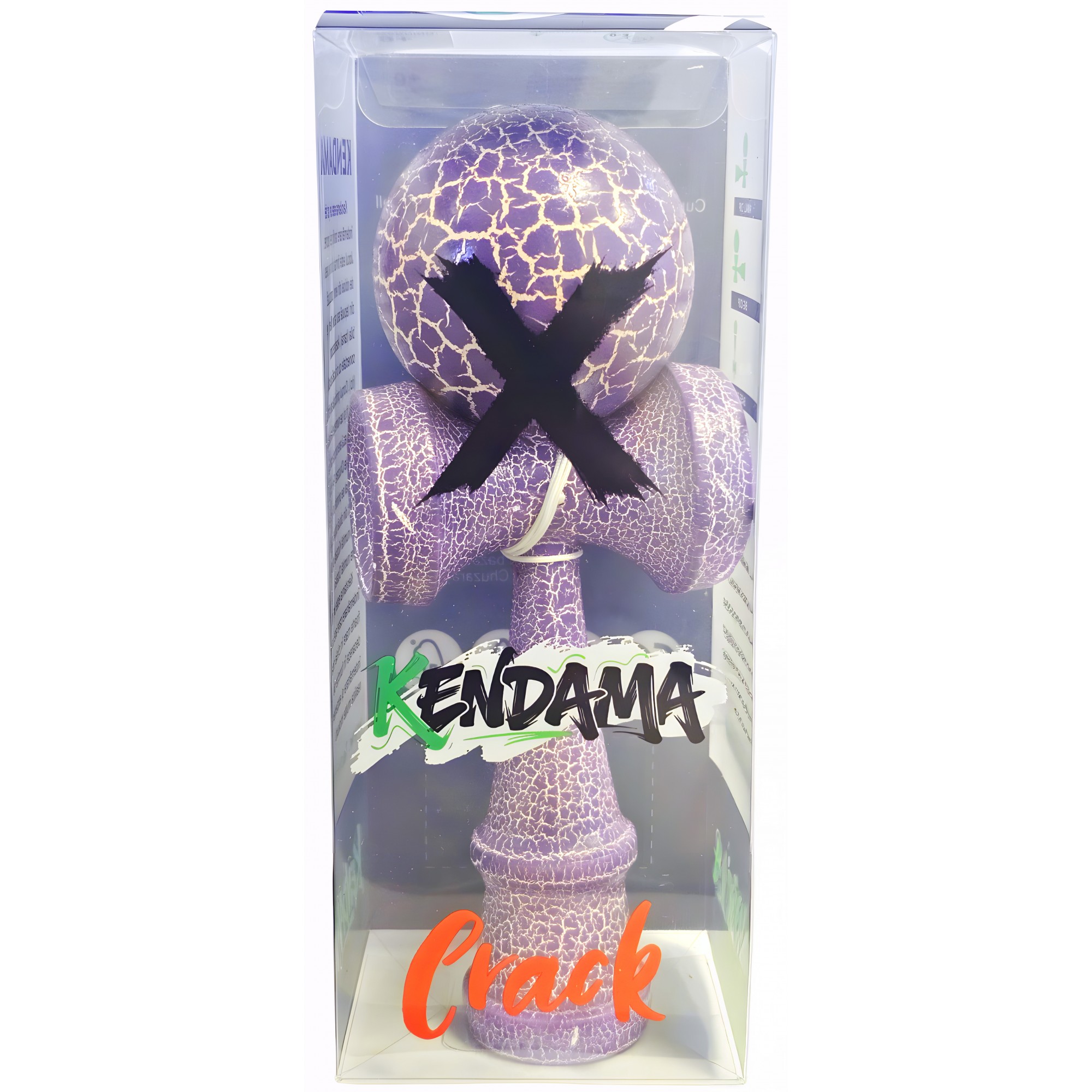 Kendama X Originala, Profesionala, Flippy, Kendama Cracked, din Lemn – 18 cm, Lila/Alb Kendama X Originala, Profesionala, Flippy, Kendama Cracked, din Lemn – 18 cm, Lila/Alb