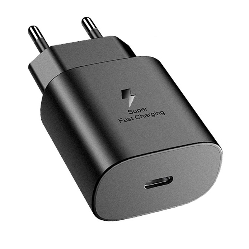 Incarcator Super Fast Charge, Flippy, Incarcator Retea Universal, Compatibil cu Port USB-C, Power Delivery 25W, Negru