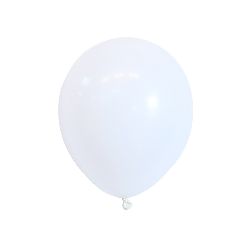 Set 12 Baloane, Flippy, din Latex Standard, 30 cm, Alb