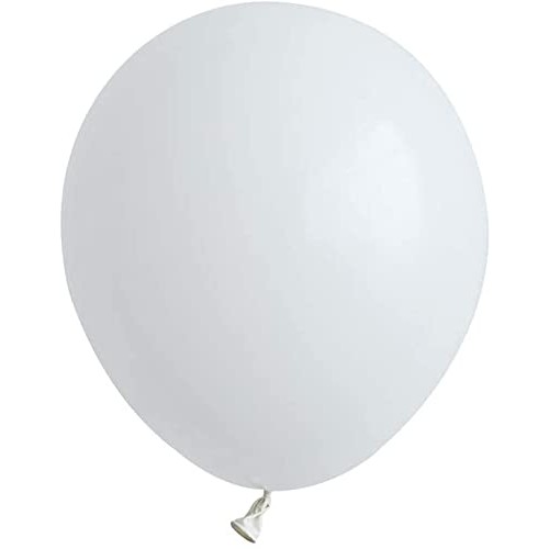 Set 12 Baloane, Flippy, din Latex Standard, 30 cm, Alb