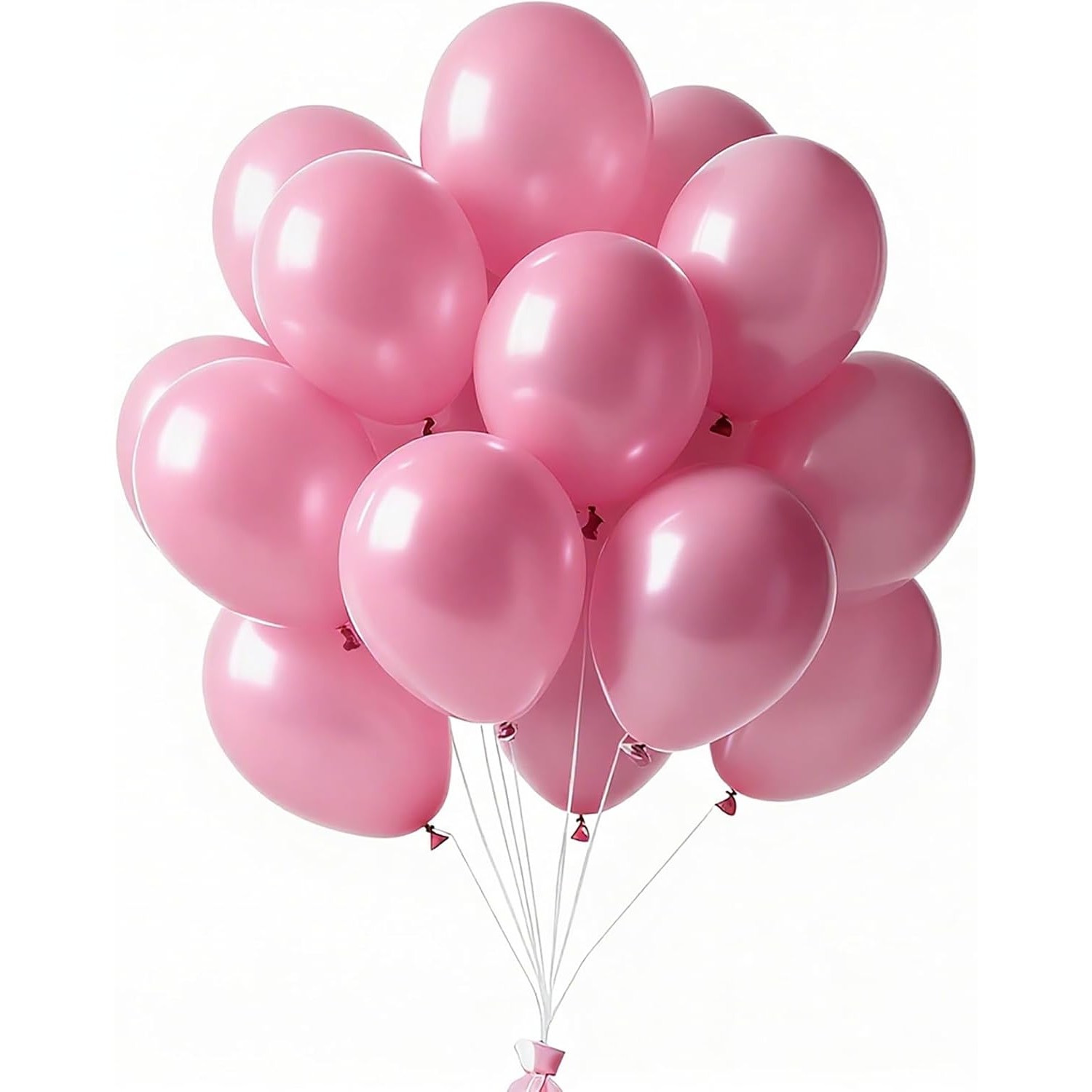 Set 12 Baloane, Flippy, din Latex Standard, 30 cm, Roz Deschis