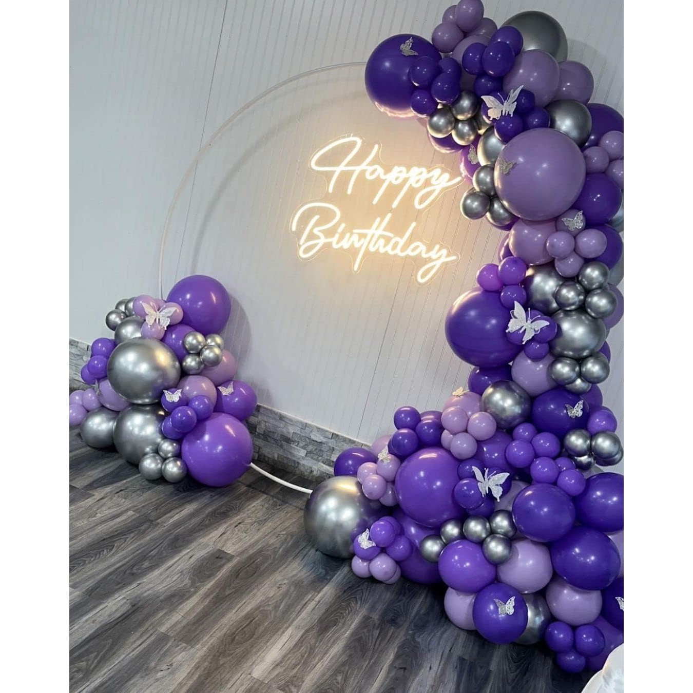 Set 12 Baloane, Flippy, din Latex Standard, 30 cm, Mov