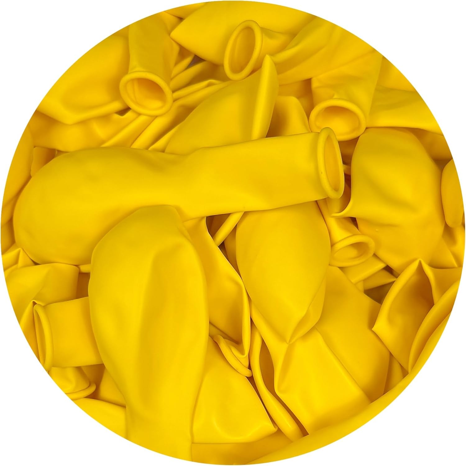 Set 12 Baloane, Flippy, din Latex Standard, 30 cm, Galben