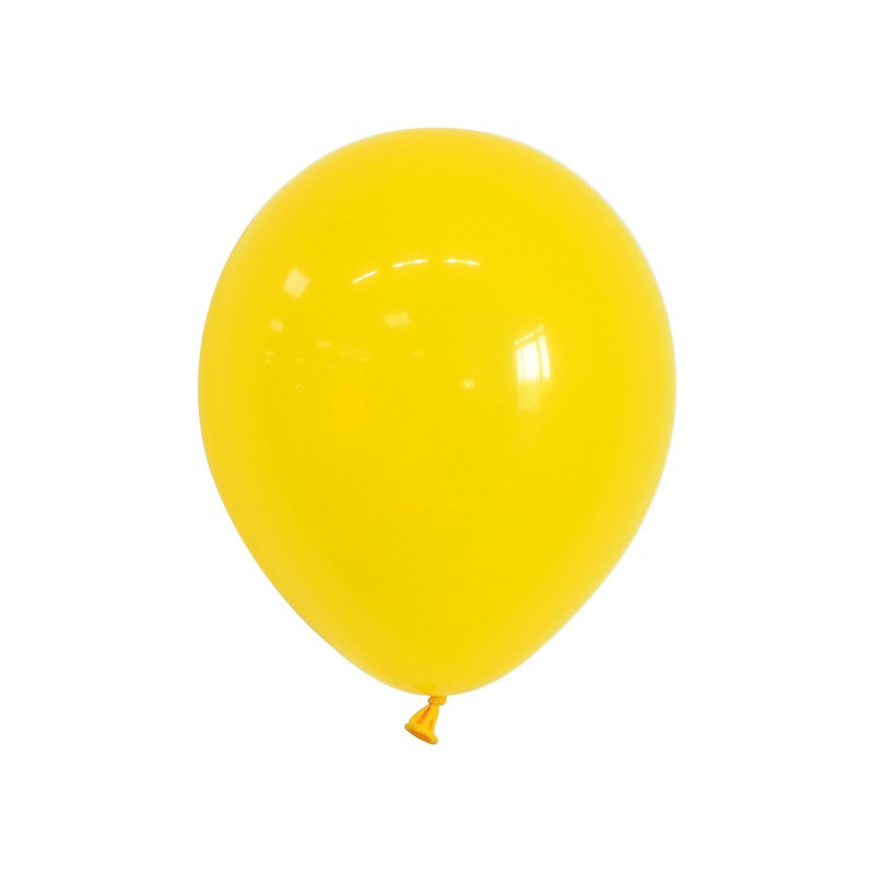 Set 12 Baloane, Flippy, din Latex Standard, 30 cm, Galben