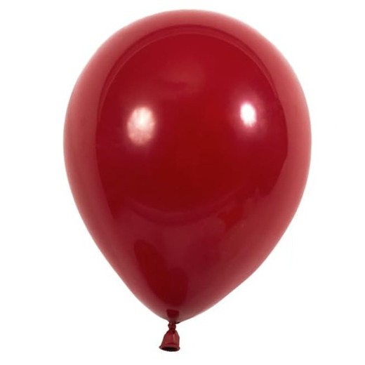 Set 12 Baloane, Flippy, din Latex Standard, 30 cm, Rosu Inchis