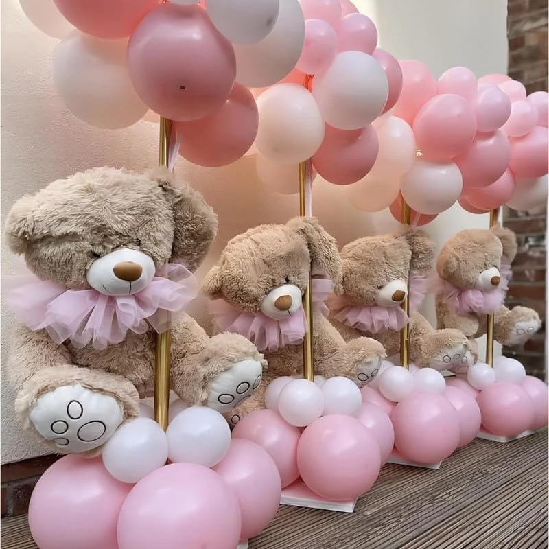 Set 12 Baloane, Flippy, din Latex Standard, 25 cm, Roz Deschis