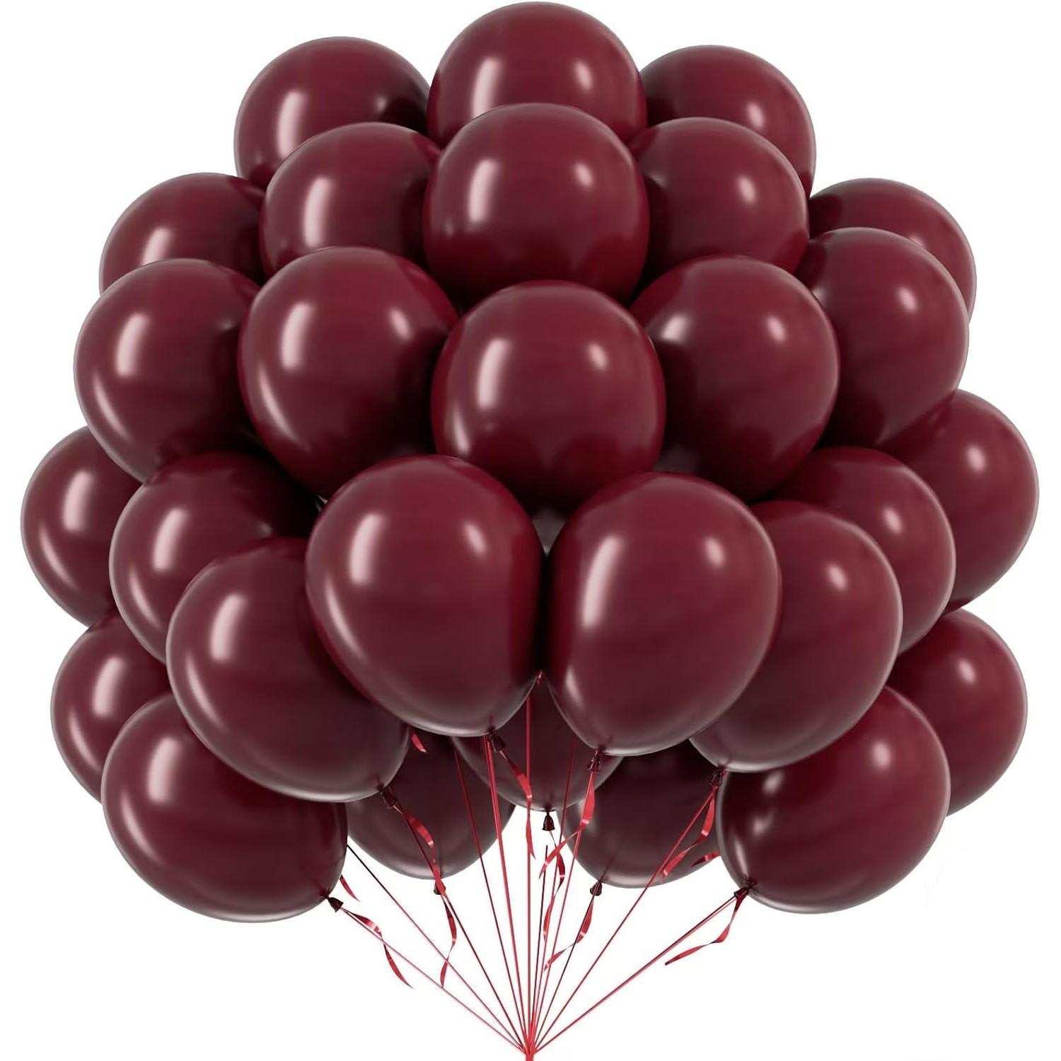 Set 12 Baloane, Flippy, din Latex Standard, 25 cm, Grena