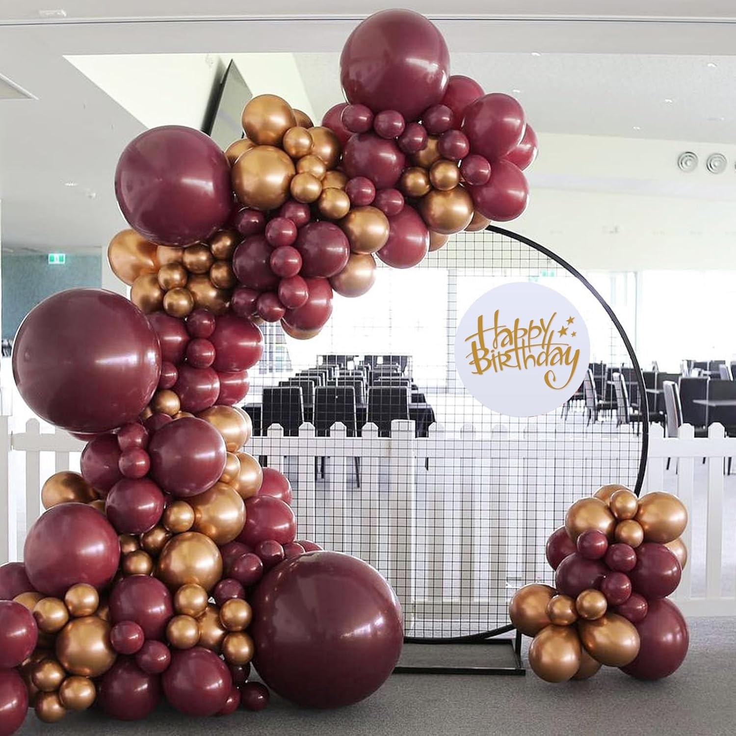 Set 12 Baloane, Flippy, din Latex Standard, 25 cm, Grena